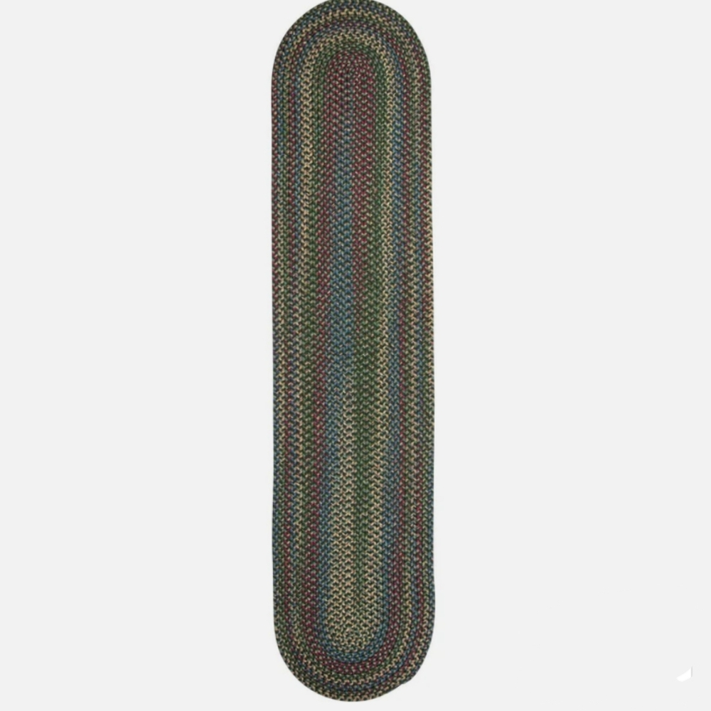 Colonial Mills NWT Naples Runner Rug in Dark Green 2'x11' Made in USA